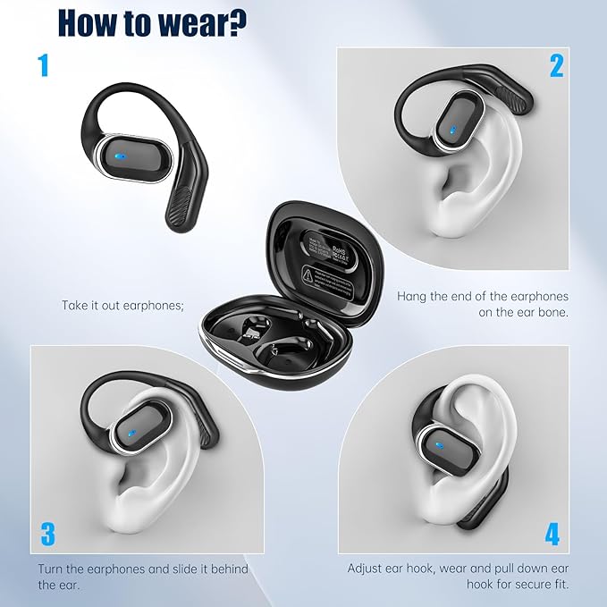 Auriculares inalámbricos de oreja abierta